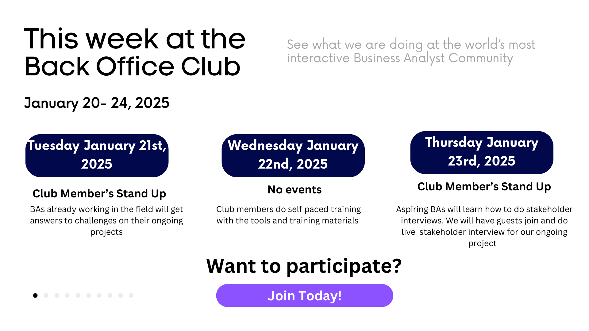 Back Office Club week-jan2